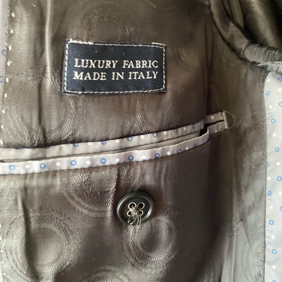 Men's Suit - Blue-pinstriped (38S), Canaletto - Made in Italy - Picture 10 of 11